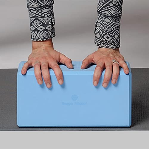 Hugger Mugger 5 in. Big Foam Yoga Block - Extra Large Size, Dense Foam, Reliable Support, Beveled Edges for Comfort, Great...