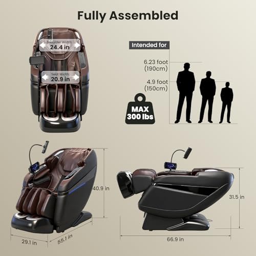 KTENTITO 4D Music Rhythm Massage Chair Full Body, 2026 Unique Sonic Resonance Zero Gravity SL-Track Shiatsu Recliner with ...