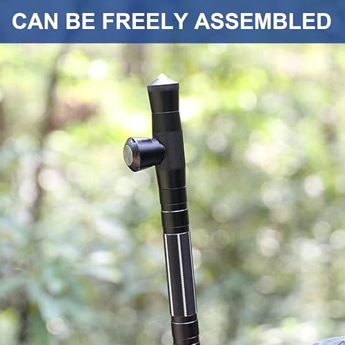 aiGear G2 Tactical Stick Hiking Walking Staff - Trekking Poles Outdoor Adjustable Hiking Stick for Camping Hiking 5/8 Tub...