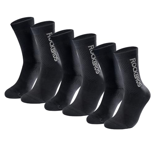 ROCKBROS Cycling Socks,Crew Length,Breathable & Non-Sticky with reflective logo,All Seasons for Men Women Bike Socks