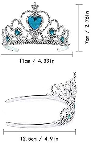 S & E TEACHER'S EDITION 8 Pcs Tiaras Crown Set, Princess Dress Up Costume Birthday Party Favor Headwear, Hair Decoration, ...