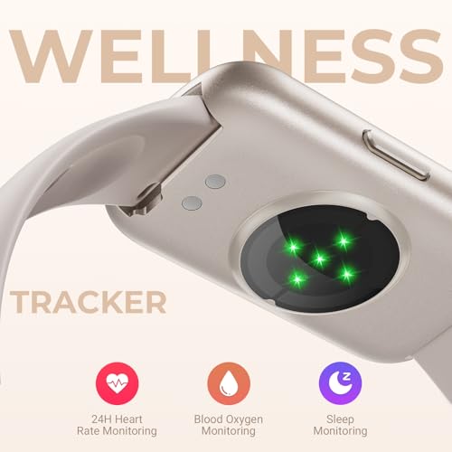 TIFOZEN Health Fitness Tracker Smart Watch with 24/7 Heart Rate, Blood Oxygen, Sleep Tracker, Pedometer, 3 Colorful Bands...