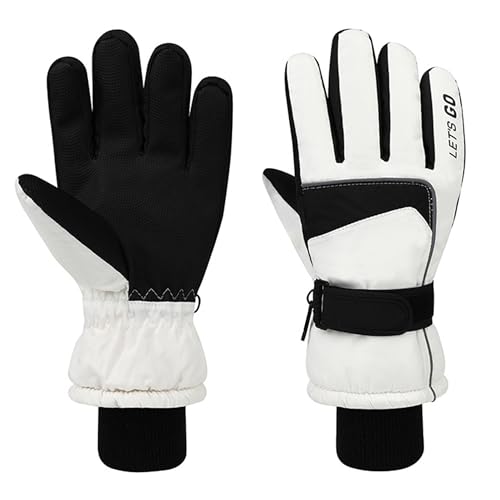 Bawnhaw Winter Ski Gloves Women Men Waterproof Touchscreen Cold Weather Windproof Anti-Slip Warm Snow Gloves for Cycling