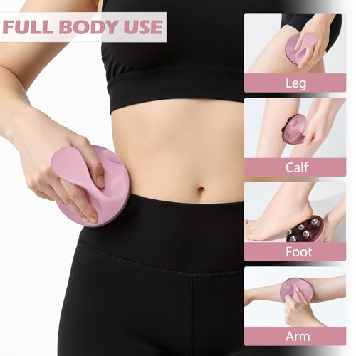 iunxkmi Lymphatic Massage Roller for Cellulite Remover Body Sculpting - Handheld Cellulite Massage Tool for Body Bloat Blo...