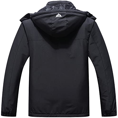MOERDENG Women's Waterproof Ski Jacket Warm Winter Coat Outdoor Windbreaker Hiking Snowboarding Jacket