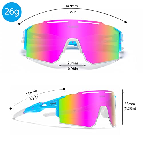 IKTOD Sports Polarized Sunglasses UV Protection for Youth, Men & Women, Ideal for Cycling Running Baseball Skiing & Softball