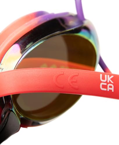 Arena Tracks Unisex Adult Essential Racing Swim Goggles Competitive Swimmers FINA-Approved Anti-Fog Mirror/Non-Mirror Lens