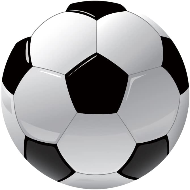 Leyiyi 6.5x6.5ft Soccer Round Backdrop Black and White Round Backdrop Cover Sports Theme Football Background for Kis Boys Man Birthday Party Newborn Soccer Gender Reveal Party Decoration Banner