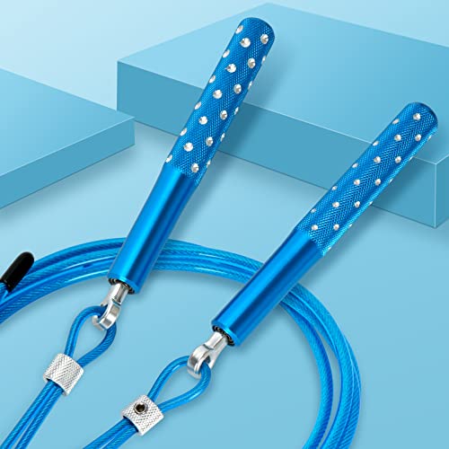Jump Rope, Wastou Speed Jumping Rope for Training Fitness Exercise, Adjustable Adults Workout Skipping Rope for Men, Wome...