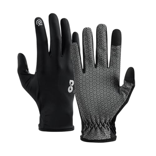 SUJAYU Full Finger Thin Hiking Gloves Women Men, Light Touchscreen UV Gloves for Hiking Running Workout Driving Women Men