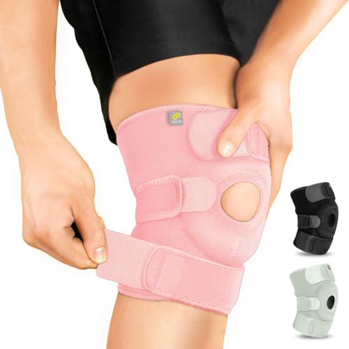Bracoo Knee Support Brace for Men Women, Adjustable Compression Sleeve Wrap Patellar Pad Tendon - Arthritis Pain, meniscus...