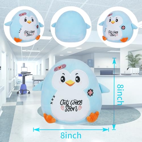 NIUBEHOHO Get Well Penguin Stuffed Animal - Get Well Soon Gifts Penguin Plush Heartwarming Design for Rehabilitation Kids'...