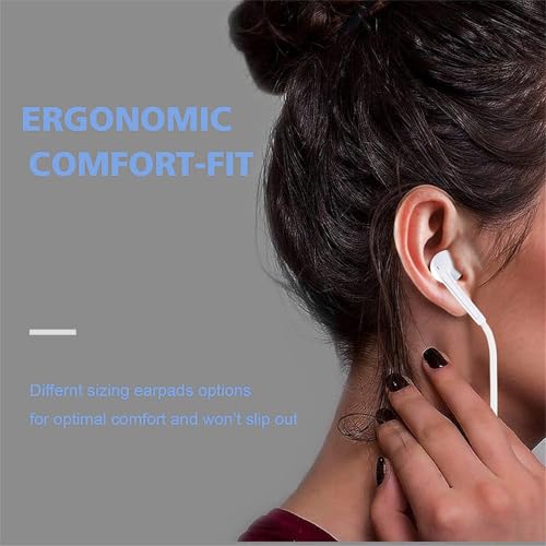 2 Pack-USB C Headphones for iPhone 17/16/15, Type C Earbuds Wired Earbuds with Microphone & Remote Control Noise Cancellin...