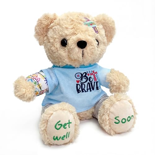 SHSEEN Get Well Soon Bear for Surgery Recovery Gifts, Emotional Comfort Stuffed Animal for Kids & Women, Tonsillectomy & A...