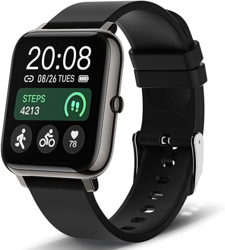 Popglory Smart Watch, Smartwatch with Blood Pressure, Blood Oxygen Monitor, Fitness Tracker with Heart Rate Monitor, Full ...