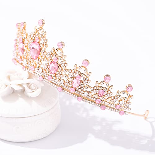 FORSEVEN Crystal Tiaras for Women, Wedding Tiaras and Crowns for Women Tiaras for Birthday Party Princess Crown Hair Acces...