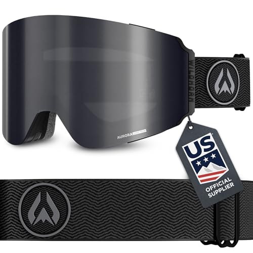 Wildhorn Roca Pro Ski Goggles Men Women, Ultra wide FOV 185° snowboard goggles, Anti-Fog/Scratch 100% UV