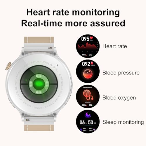 soinfo Smart Watches for Women(Answer/Make Call),Full Touch Fitness Tracker Watches with/Sleep/Heart Rate Monitor 100 Spor...