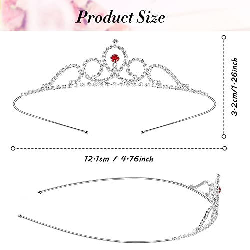 Hicarer 20 Pieces Girls Tiara Crown Silver Princess Crowns Girls Crystal Tiaras Bulk for Wedding Birthday Party Favor (Cut...
