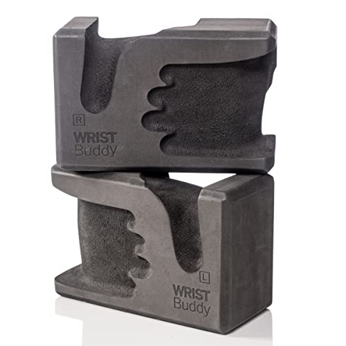 WRISTBuddy® Yoga Blocks 2-Pack (Left + Right) — Ergonomic, Hand-Shaped EVA Blocks for Wrist Relief & Better Grip | Doctor-...