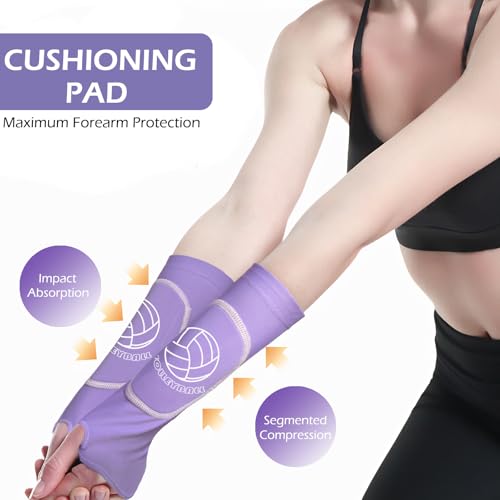 Youth Volleyball Gears - Knee Pads, Arm Sleeves, Socks & Drawstring Bag for Youth, Teen Girls Volley-Ball Training and Games
