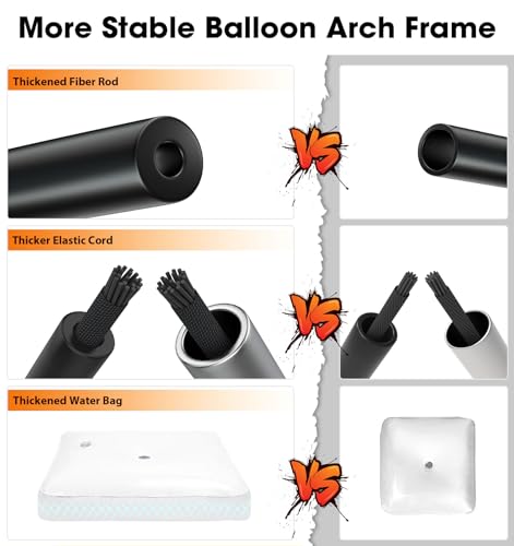 Chamvis Balloon Arch Kit, 9FT Height & 10FT Width Adjustable Balloon Arch Stand Frame Garland Stand: Wedding Baby Shower B...