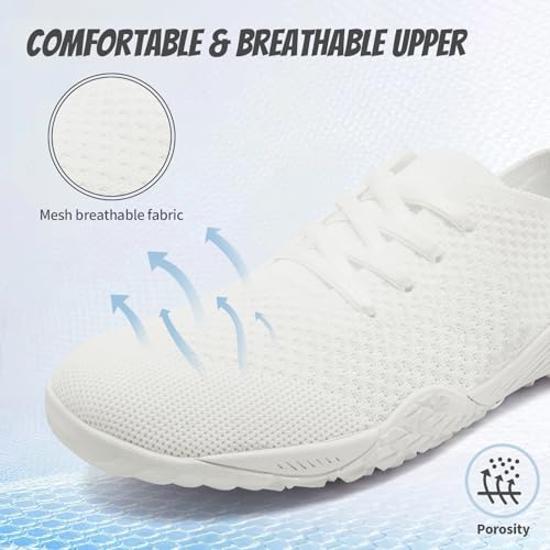 WCIDFY Barefoot Shoes Women Zero Drop Gym Walking Shoes Non Slip Minimalist Tennis Lightweight Breathable Yoga Sneakers