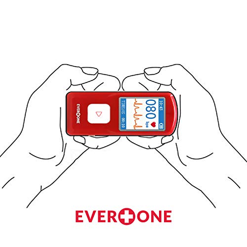 EverOne - EVOPM10 Portable Bluetooth ECG/EKG Monitor, Compatible with iOS/Android, Windows 7/8/10, Track Heart Rate & Hear...