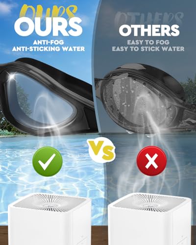 Maraiss Swimming goggles, Anti Fog & UV Swim Goggles, Clear Pool Swim Goggles, Leak-proof Swimming Goggle for Adult Men Women