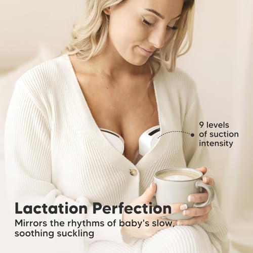 KeaBabies Breast Pump Hands Free, Wireless Breast Pump Wearable - Double Electric Breast Pumps Portable, On The Go Automat...