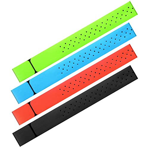 Oudain 4 Pcs Heart Rate Monitor Replacement Strap Band, Soft Heart Rate Monitor Armband Strap, Theory Fitness Adjustable(...