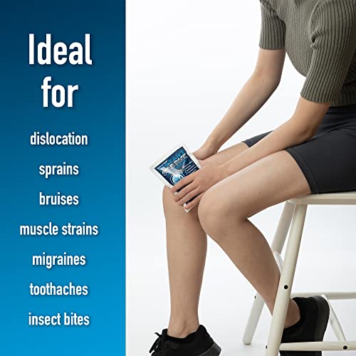 General Medi Instant Ice Cold Pack (4”x 5.5”) – 8 Packs Disposable Cold Therapy Ice Packs for Pain Relief, Swelling, Infla...