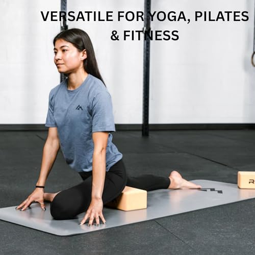 REP Fitness Cork Yoga Block, Eco-Friendly & Non-Slip Yoga Brick | Firm Support for Balance, Poses & Stretching | Durable C...