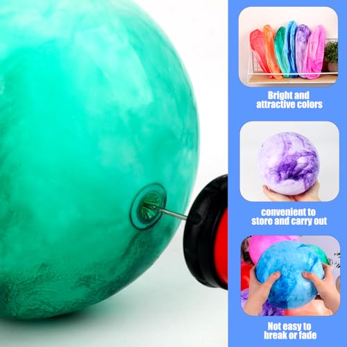 FUTUREPLUSX 6PCS Inflatable Playground Balls, 8.7 Inches Kickball Dodge Ball with Pump, for Kids Indoor and Outdoor Play, ...