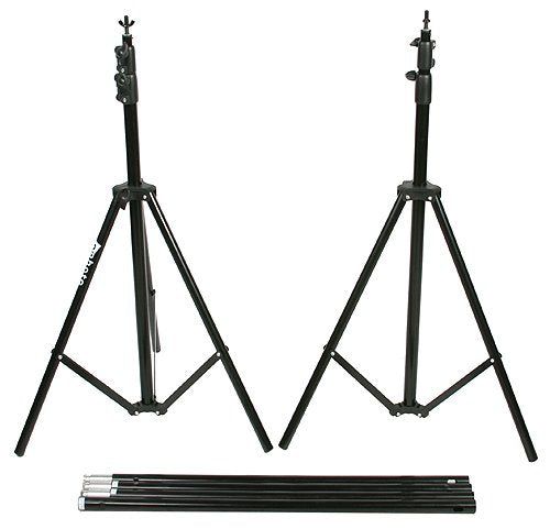 Fancierstudio Green Screen Background Stand Backdrop Support System Kit With 6Ft X 9Ft Chromakey Green Muslin Backdrop By Fancie