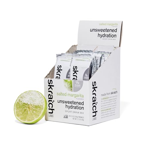 Skratch Labs Unsweetened Hydration Sport Drink Mix | Sugar Free | Electrolytes Booster | Salted Margarita - 20 Servings | ...
