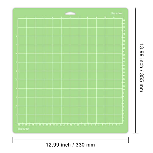 Gwybkq Cutting Mat, Compatible With Cricut Explore One/Air/Air 2/Maker 8 Pack 12x12 Inch Standard Green Grip Adhesive Stic...