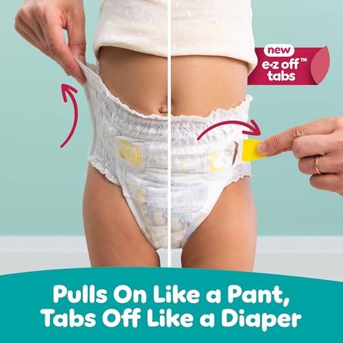 Pampers Diapers - Swaddlers 360° - Size 6, 44 Count, up to 100% Leakproof Comfy Dry Fit, Designed for Easy Changes, Pull O...