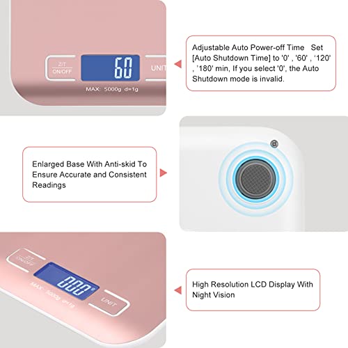 Selegere Digital Shipping Scale,Stainless Steel Panel, Accurate Portable Postal Scale for Packages, Small Business,Kitche...