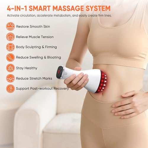 Lymphatic Drainage Massager & Anti Cellulite Massage Tool,Fascia Blaster for Cellulite,Helps Reduce Stretch Marks for Leg...