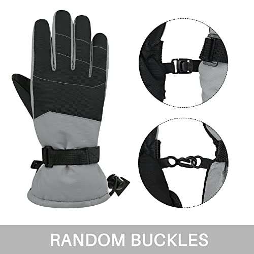 American Trends Kids Waterproof Winter Gloves Warm Snow Gloves Boys Girls Ski Gloves Toddler Mittens Windproof