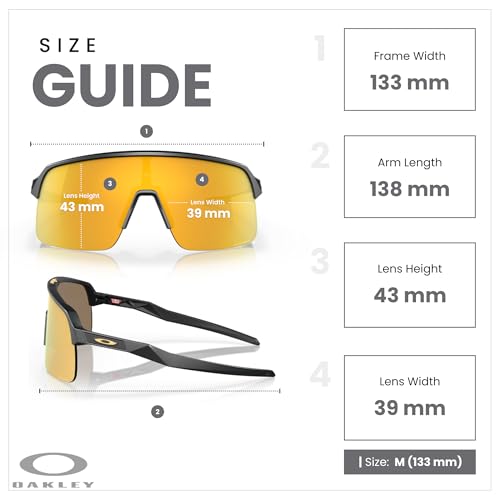 Oakley Sutro Lite OO9463 Shield Sunglasses for Men for Women+ Bundle Accessory Leash Kit, Microfiber Pouch