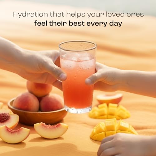 KEY NUTRIENTS Multivitamin Electrolytes Powder No Sugar - Tropical Peach Mango Electrolyte Powder - Endurance & Energy Sup...