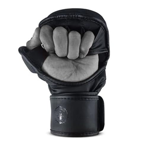 Victorbudo USA MMA Gloves Sparring Grappling, Hybrid Open Palm Heavy Bag Gloves Men Women, Maya Hide Leather Wrist Suppor...