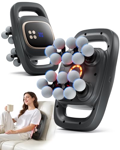 EIWAJKXE 16 Head Massage Gun Deep Tissue, Back Massager with 3 Modes & 30 ntensity Levels, Professional Percussion Muscle ...