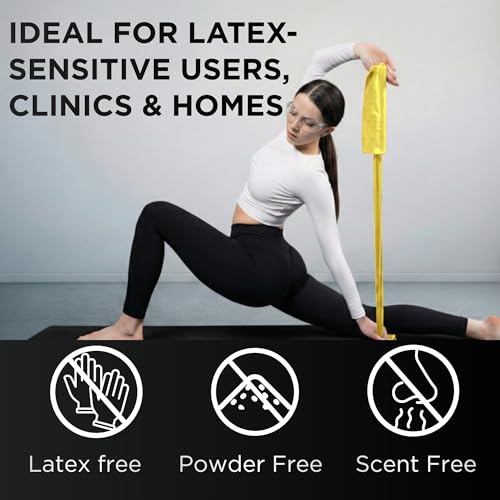 THERABAND Resistance Band 25 Yard Roll, Non-Latex Professional Elastic Stretch Bands for Upper & Lower Body Exercise Worko...