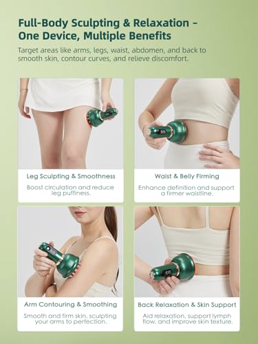 DiDEER Lymphatic Drainage Massager & Anti Cellulite Massage Tool, Reduce Stretch Marks & Cellulite,for Legs, Arms & Belly,...