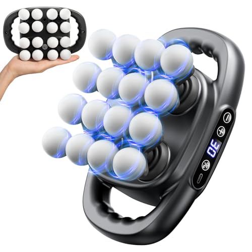 Mini 16-Head Massage Gun, Electric Deep Tissue Massage, 3 Modes, 30 Levels Of Speed, Relieve Pain In Neck, Back, And Leg M...