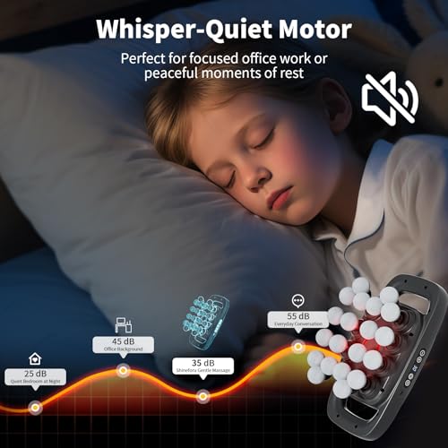 Shineforu 20-Head Massage Gun, 30 Intensity Levels 3 Modes, Deep Tissue Massager with 50KG Force & Noise-Free Motor for Ne...