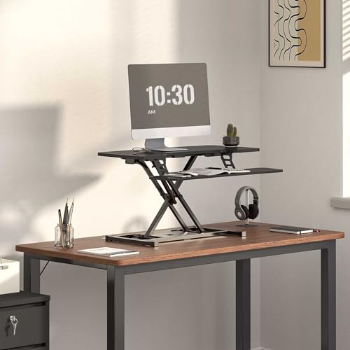 FLEXISPOT 36-inch Standing Desk Converter Height Adjustable Sit to Stand Up Workstation, Dual Monitor and Laptop Riser wit...